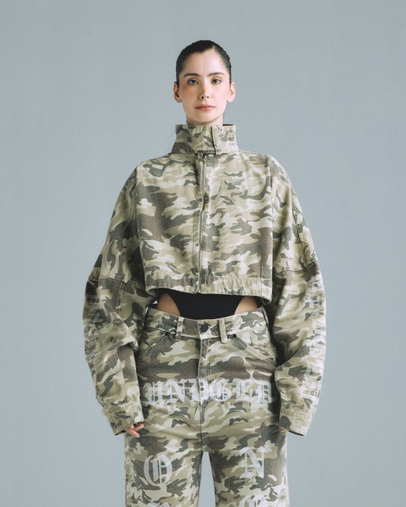 Chaqueta Cropped Women Undergold Camo